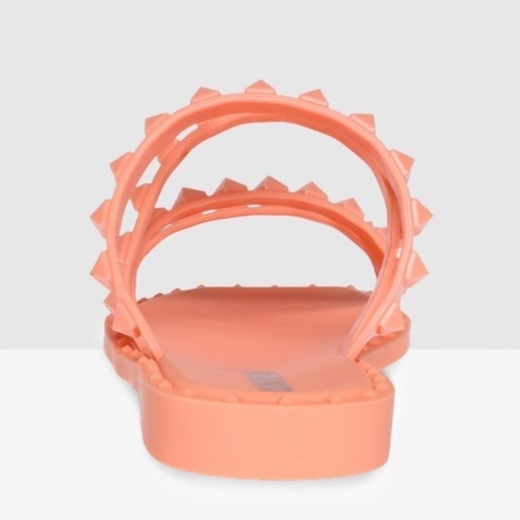 Steve‎ Madden Selina - J Orange studded slip on jelly sandals Sz 10 new - Picture 5 of 11